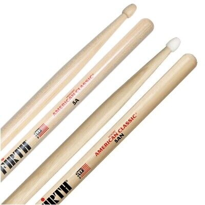1 Pair Vic Firth American Classic 5A Drumsticks - Choice Of NYLON Or WOOD TIP • 15.91€