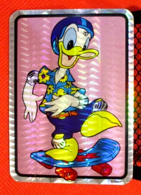 DISNEY DONALD DUCKVENDING MACHINE PRISM STICKER VINTAGE 1990'S -NOS - Image 1 of 4