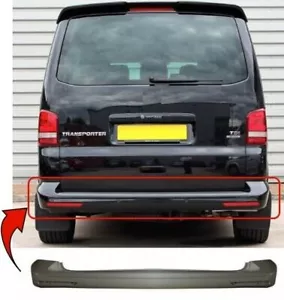 Vw Transporter T5.1 2012-2015 Rear Bumper Primed No PDC Holes High Quality - Picture 1 of 10