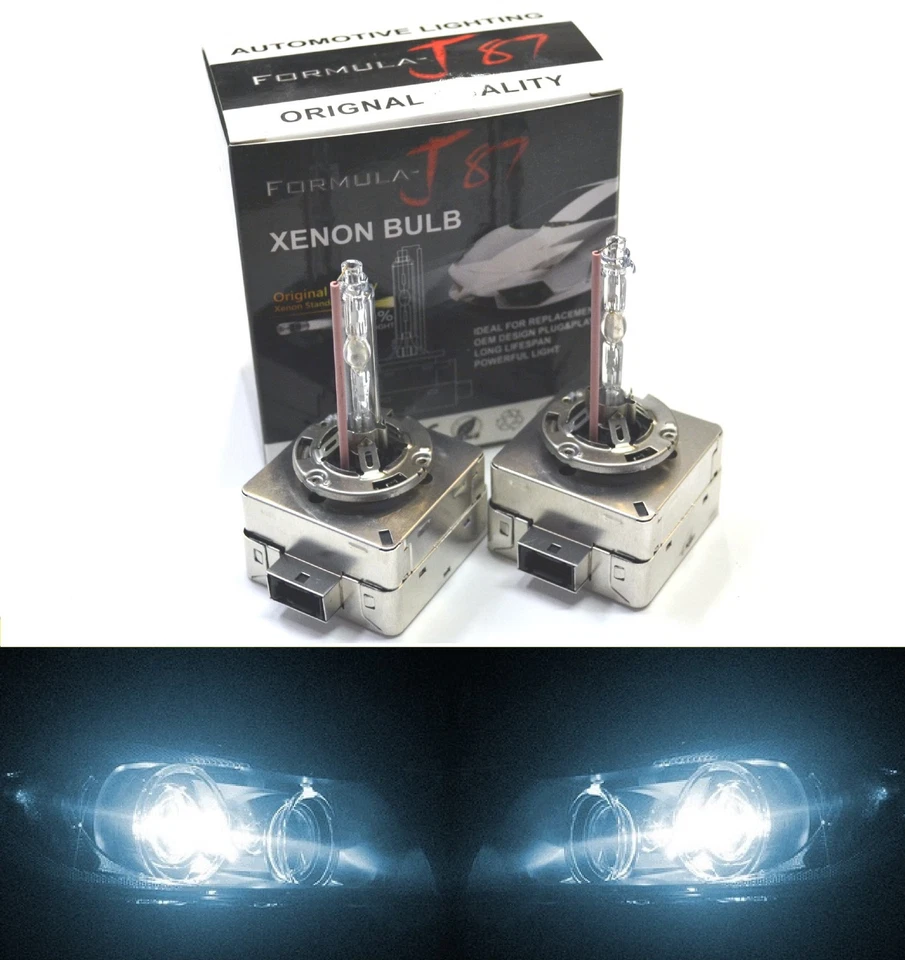 HID Xenon D1S Two Bulbs Head Light 6000K White Bi-Xenon Replace Dual Beam H/L - Image 1 of 4