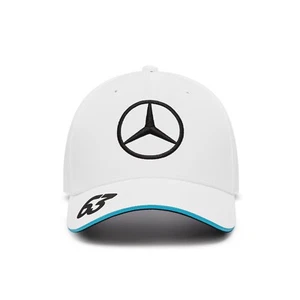 Mercedes AMG Petronas F1 Team George Russell 63 Baseball Cap Hat White 2024 - Picture 1 of 4