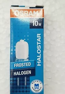 Osram Frosted 64415F 10 Watt T3 G4 White Coated Halostar 2-pin Lamp - Picture 1 of 1