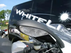 Weisse Front Blinker BMW K 1200 S K 1300 S 2005-2015 clear signals indicators - Picture 1 of 1