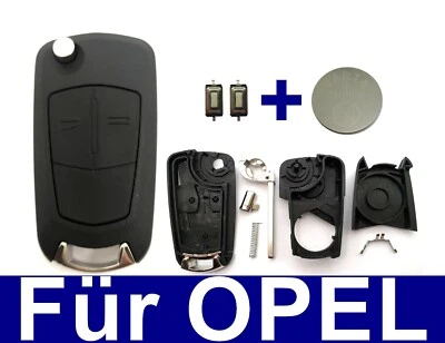 2Tasten Llave Plegable para Opel Corsa Zafira Astra Tigra + Batería+ 2x Botón - Imagen 1 de 3
