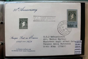 FDC EIRE IRELAND FOR AMBASSADOR FARNESINA ITALY (F122175) - Picture 1 of 1