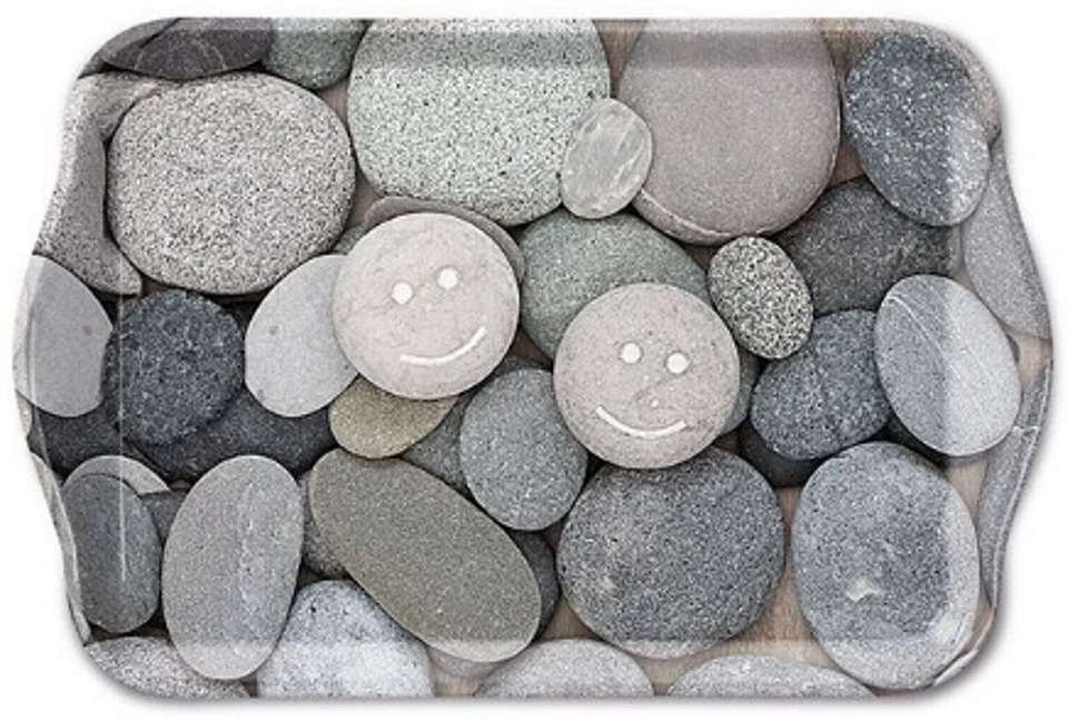 Kleines Tablett 21 x 13 cm Steine Smile Ambiente - Bild 1 von 1