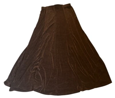 Double D 牧场裙棕色 Maxi Circle 聚酯纤维中号醋酸纤维 — 第 1/4 张图片