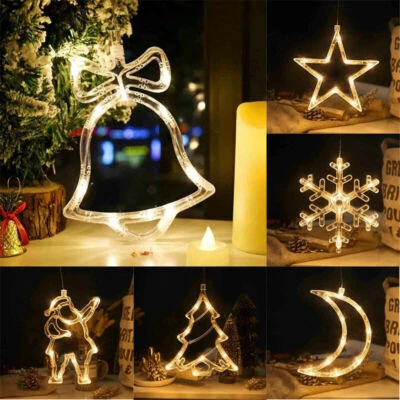 Curtain String Hanging Tree Party Window Indoor Fairy Light Christmas Xmas Decor - Image 1 of 4