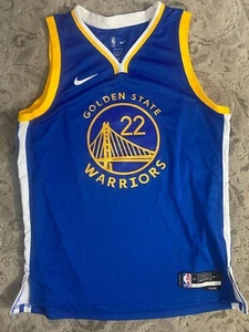 Andrew Wiggins Warriors Blue Jersey Mens XL Size 52 - Picture 1 of 2