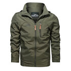 ❀Mens Waterproof Soft Shell Outdoor Jacket Windbreaker Lightweight Hooded Coats