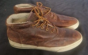 Ralph Lauren Zale Brown Leather Boots - Size UK 10 - Picture 1 of 13