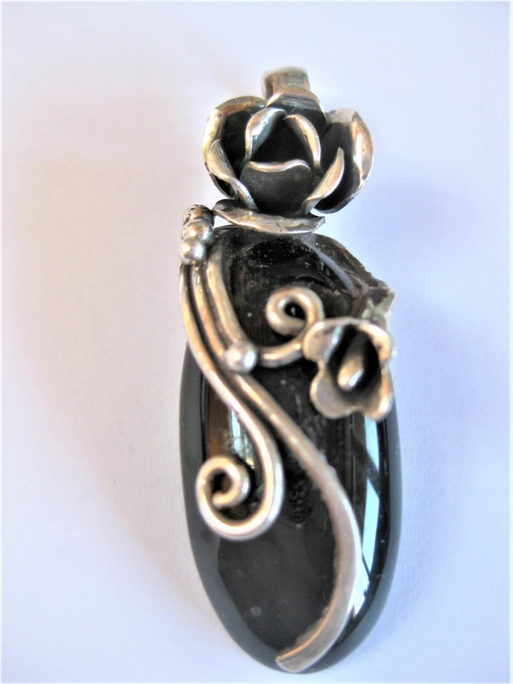 Ciondolo Argento 925 Con Onice, 12,04 G - Immagine 1 di 3