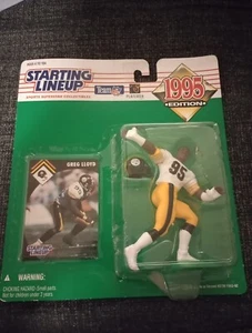 1995 GREG LLOYD Rookie Pittsburgh Steelers #95 suola Starting Lineup - Foto 1 di 6