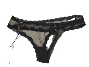 SALE - Fleur’t Intimates Essentials Sheer Tulle Thong  Size 4 - Large - Picture 1 of 10