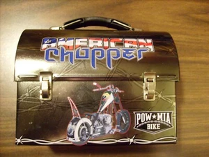 Motorrad Brotdose Pow Mia American Chopper Blechdose Bj 2006 sehr guter Zustand - Bild 1 von 13