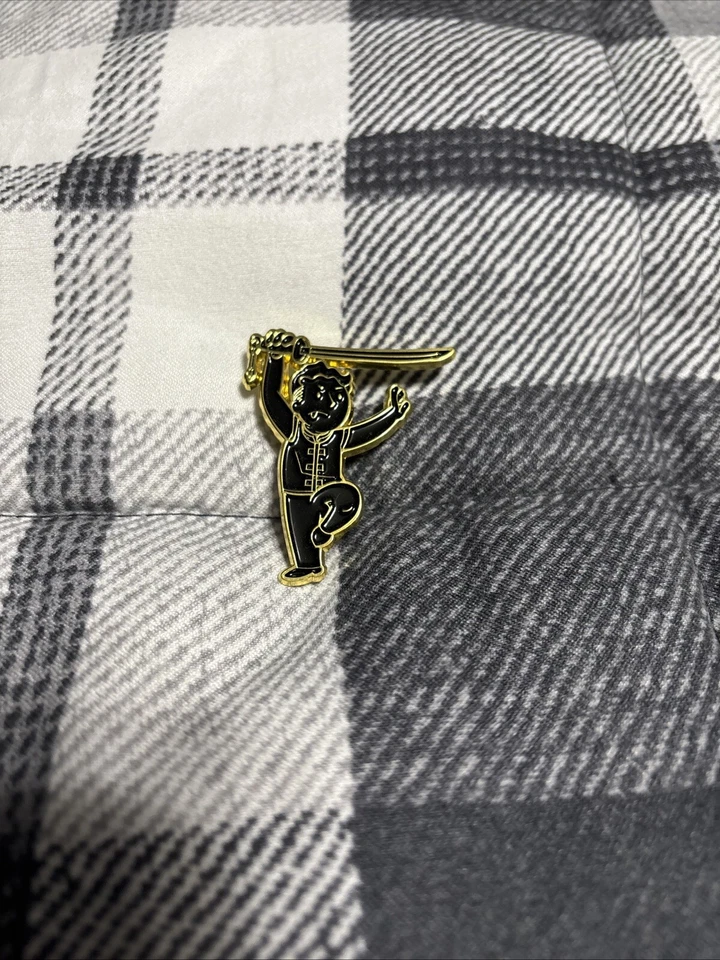 Fallout Loot Crate Exclusive Crate #27 Whoa Black & Gold Perk Pin - 3 Vegas - Image 1 of 1
