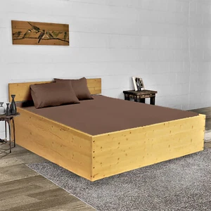 Luxurious 4 PCs Waterbed Sheet Set 1000 TC Egyptian Cotton Cal King Solid Colors - Picture 1 of 30