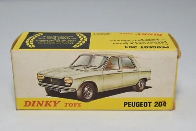 B69 1:43 CAJA VACÍA ORIGINAL DINKY TOYS 510 PEUGEOT 204 EXC. COND. Foto 1 de 4