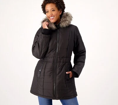 Susan Graver Water-Resistant Puffer Coat - More Colors a461658 ' - Image 1 of 4