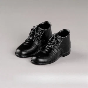 1:6 Scale Men's Black Shoes Model for 12inch Male Action Figure Body Soldier Toy - Picture 1 of 6