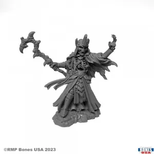 KARS KARVAL, LICH Reaper Miniatures Bones USA: Reaper Legends REM30117 D&D - Foto 1 di 3