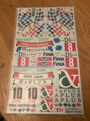 NEW TAMIYA 58171 VINTAGE BMW 318i STW 1/10 RC FINA JTCC TOURING CAR DECALS RARE - Image 1 of 3