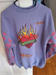Sabbi Words Have Power Diego Pegasus Sweatshirt Lilac Small - Picture 1 of 10