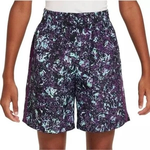 NWOT Youth Nike Dri-Fit Shorts Multi Speckle/Color Black, Purple, Blue Size L - Picture 1 of 4