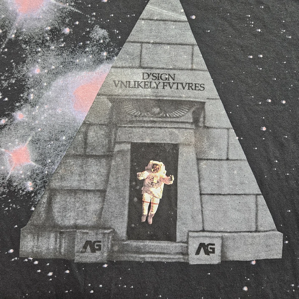 Camiseta Analógica Ag Design Unlikely Futures Premium Fitted Adulto Média Preta  - Imagem 1 de 4