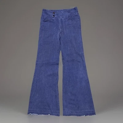 Pantalones de mezclilla vintage de los 60’s con fondo de campana acampanados pierna ancha pantalones de los 70’s para hombre 30x30 raros Foto 1 de 4