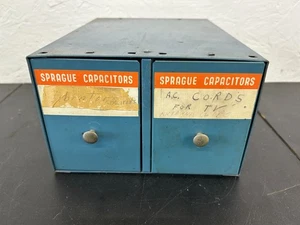 Vintage Sprague Capacitor Metal Drawers Display Case   no2 - Picture 1 of 7