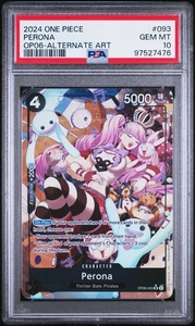 One Piece Karte Perona Alt Art OP06-093 Wings of the Captain PSA 10 - Bild 1 von 2