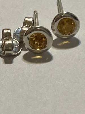 Pendientes de citrino Tiffany & Co. de plata esterlina color por yarda de Elsa Peretti Foto 1 de 4