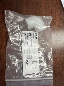 Union Elbow Connector-Simona PVDF d20 1"OD elbow union (3/4" ID) p/n:010 200 275 - Picture 1 of 1