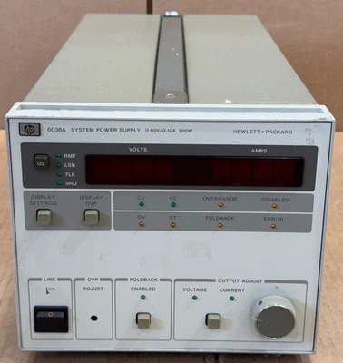 HP 6038A Autoranging DC Power Supply – No Power On – For Parts & Repair - Image 1 of 2