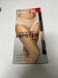 Felina 5 Pack Hipster Underwear, Multicolor , Size Medium - Picture 1 of 4