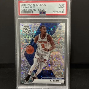 Panini Mosaic RJ Barrett Fast Break Silver PSA 9 - Picture 1 of 2