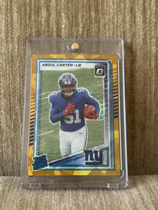 Donruss Optic Preview #315 Abdul Carter Gold Ice 2025/10 clasificación Rookie Giants radiocontrol - Imagen 1 de 2