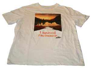 Nike Trail Unpaved Encounter Graphic Tee Mens L White Dri-FIT Hiking Running - Picture 1 of 7