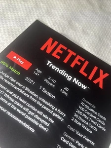 Netflix Trending Now Replacement Instructions Sheet – Rules Only New - Picture 1 of 2