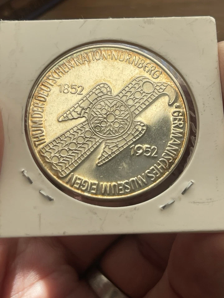 Germany 1952 Numberg Museum 5 Marks Coin…TM1070 - Image 1 of 3