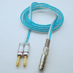 BNC Female Jack to 4mm Banana Plug Audio Speaker amplifier cable 1~16FT - Picture 1 of 2