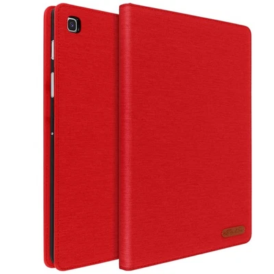 Case for Galaxy Tab S5e Flip Case with Stand Function and Wallet - Red - Image 1 of 4
