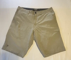 Linksoul Boardwalker Golf Shorts Men’s 31 Khaki Chino Casual Stretch 9” Inseam - Picture 1 of 9