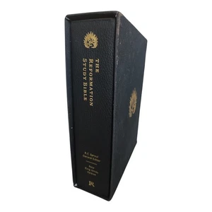 The Reformation Study Bible New King James Version R.C. Sproul Black Leather ESV - Picture 1 of 24
