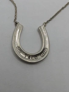 Collar de herradura Tiffany & Co. de plata de ley 925 de 18" - Imagen 1 de 9