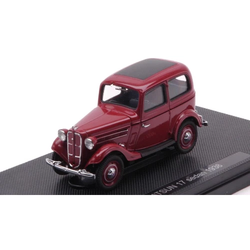 DATSUN 17 SEDAN 1938 DARK RED 1:43 Ebbro Auto d'Epoca Modellino Nuovo - Immagine 1 di 1