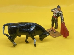 Matador And Bull By Unknown (N Yel 610) Metal. To Restore - Picture 1 of 7