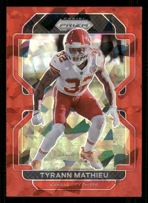2021 Panini Prizm Prizms Red Ice #194 Tyrann Mathieu - Image 1 of 2
