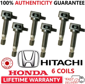 x6 OEM HONDA Hitachi Ignition Coils For 2008-2017 Honda & Acura 3.5L 3.7L V6 - Picture 1 of 5